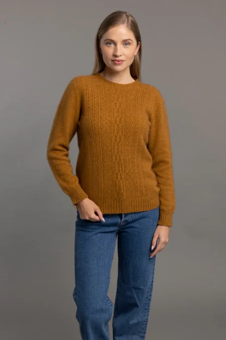 CREW NECK WITH LACE DETAIL